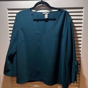 H&M teal blouse
